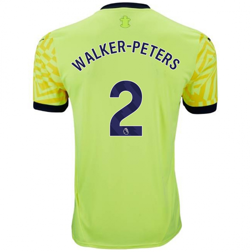 Niño Camiseta Kyle Walker-Peters #2 Amarillo 2ª Equipación 2024/25 La Camisa Argentina