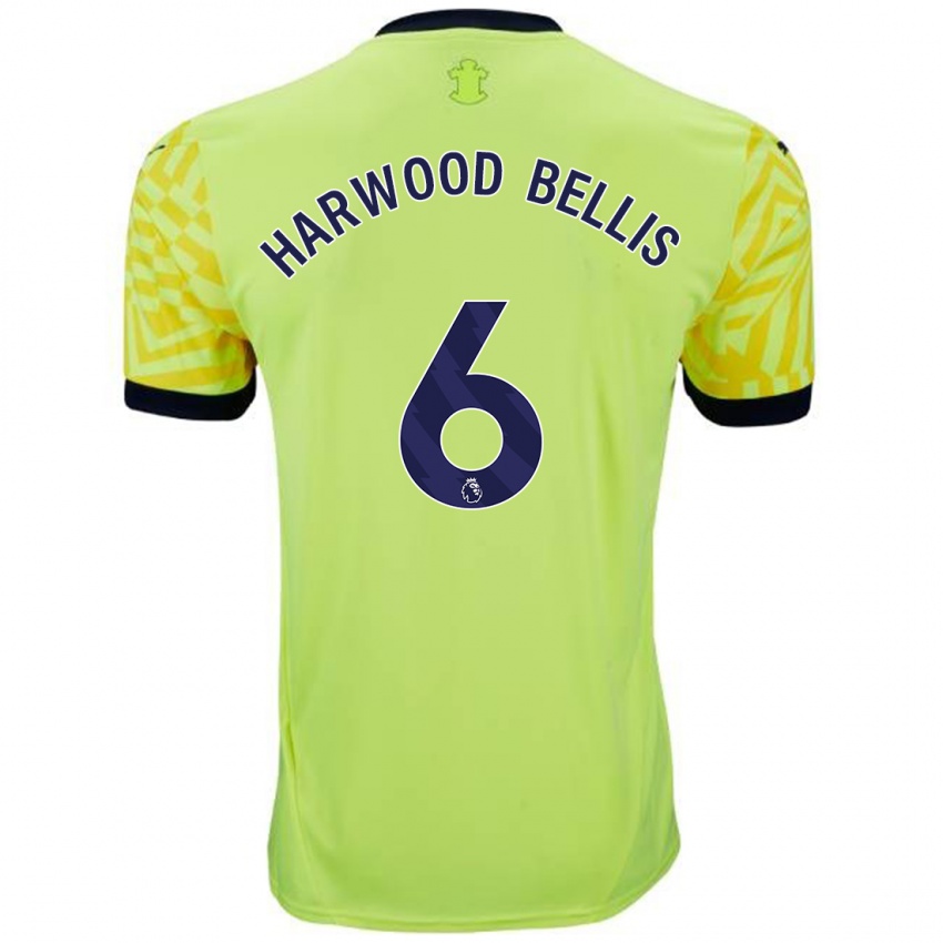 Niño Camiseta Taylor Harwood-Bellis #6 Amarillo 2ª Equipación 2024/25 La Camisa Argentina