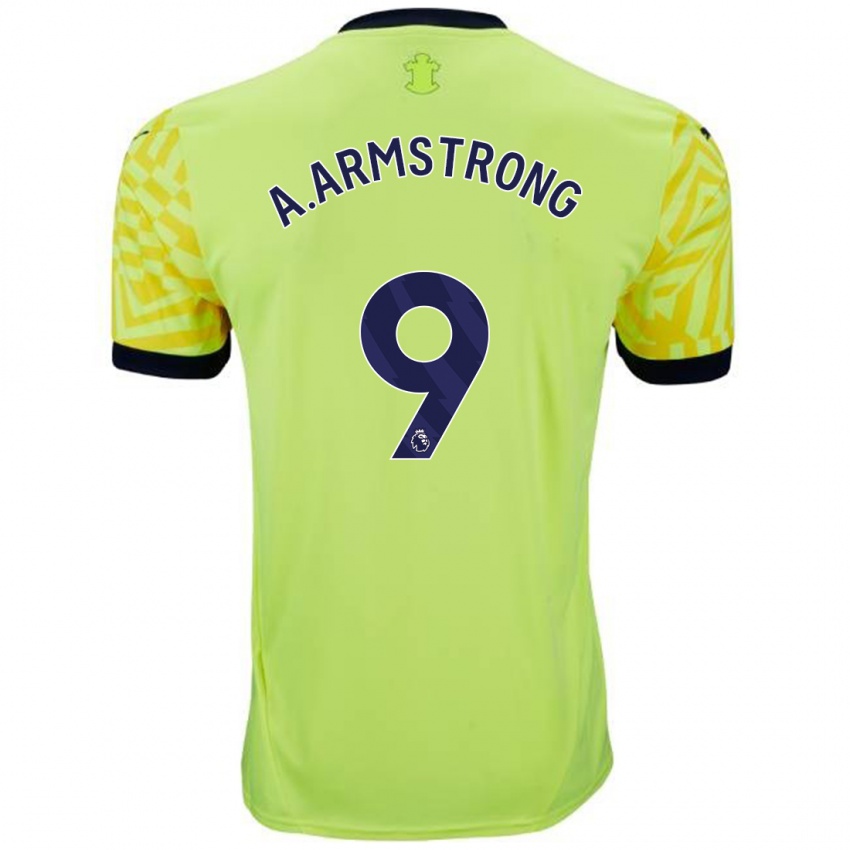 Niño Camiseta Adam Armstrong #9 Amarillo 2ª Equipación 2024/25 La Camisa Argentina