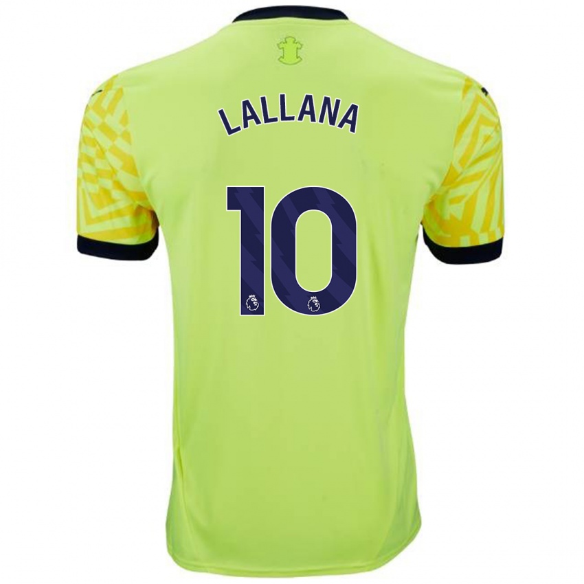 Niño Camiseta Adam Lallana #10 Amarillo 2ª Equipación 2024/25 La Camisa Argentina