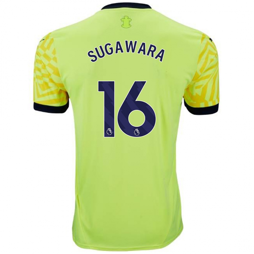 Niño Camiseta Yukinari Sugawara #16 Amarillo 2ª Equipación 2024/25 La Camisa Argentina