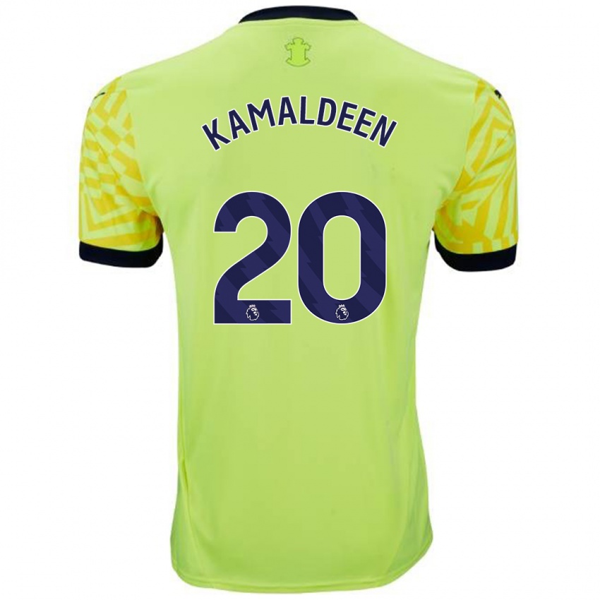 Niño Camiseta Kamaldeen Sulemana #20 Amarillo 2ª Equipación 2024/25 La Camisa Argentina