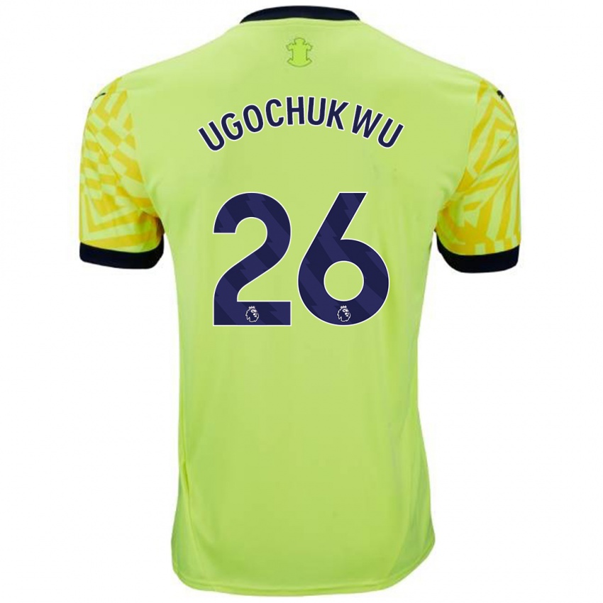 Niño Camiseta Lesley Ugochukwu #26 Amarillo 2ª Equipación 2024/25 La Camisa Argentina