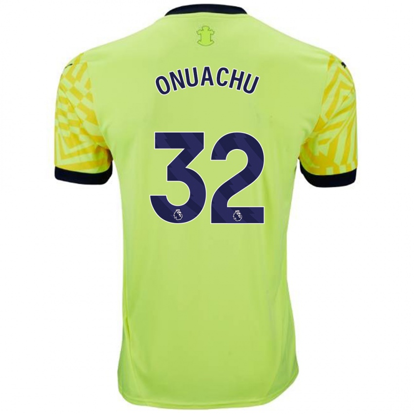 Niño Camiseta Paul Onuachu #32 Amarillo 2ª Equipación 2024/25 La Camisa Argentina