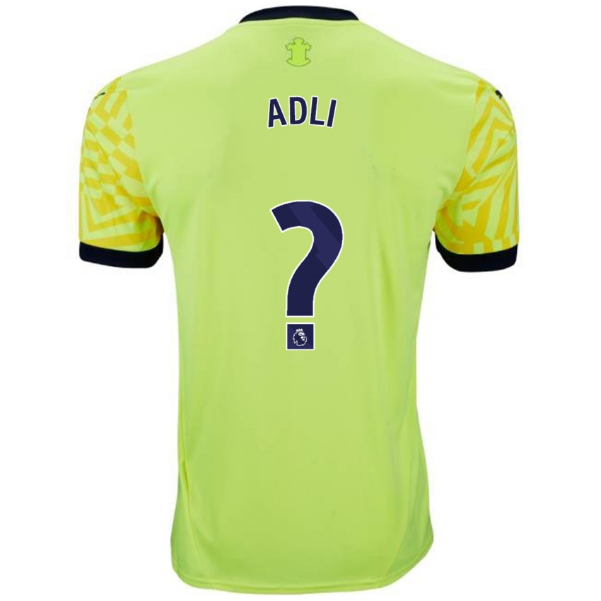 Niño Camiseta Mohamed Adli #0 Amarillo 2ª Equipación 2024/25 La Camisa Argentina