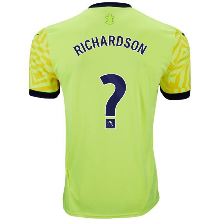 Niño Camiseta Cale Richardson #0 Amarillo 2ª Equipación 2024/25 La Camisa Argentina