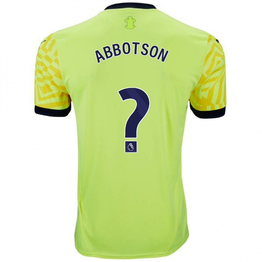 Niño Camiseta Oscar Abbotson #0 Amarillo 2ª Equipación 2024/25 La Camisa Argentina