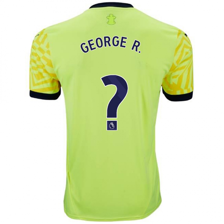 Niño Camiseta George Robinson #0 Amarillo 2ª Equipación 2024/25 La Camisa Argentina