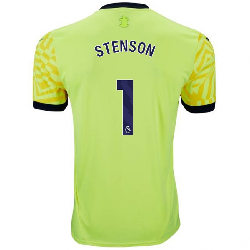 Niño Camiseta Fran Stenson #1 Amarillo 2ª Equipación 2024/25 La Camisa Argentina