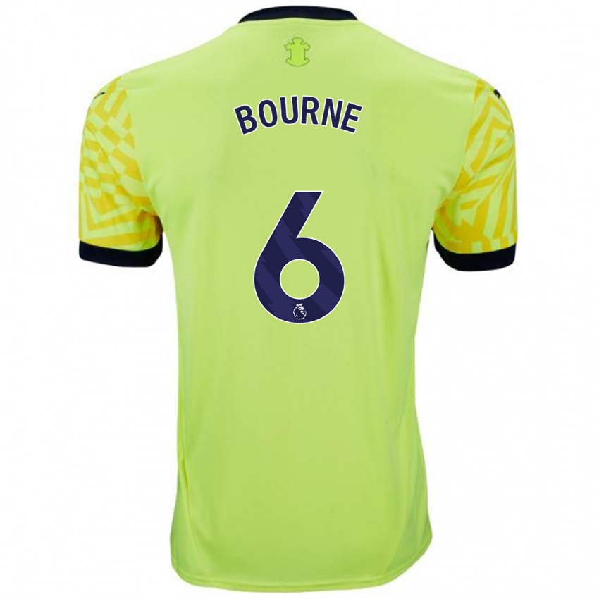 Niño Camiseta Tara Bourne #6 Amarillo 2ª Equipación 2024/25 La Camisa Argentina