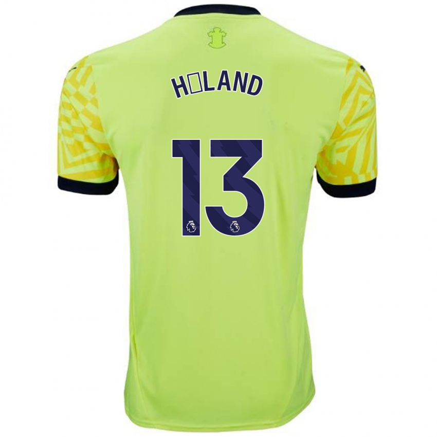 Niño Camiseta Benedicte Håland #13 Amarillo 2ª Equipación 2024/25 La Camisa Argentina