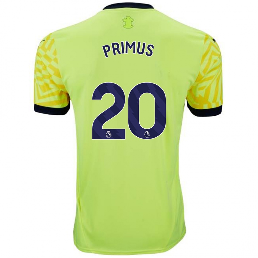 Niño Camiseta Atlanta Primus #20 Amarillo 2ª Equipación 2024/25 La Camisa Argentina