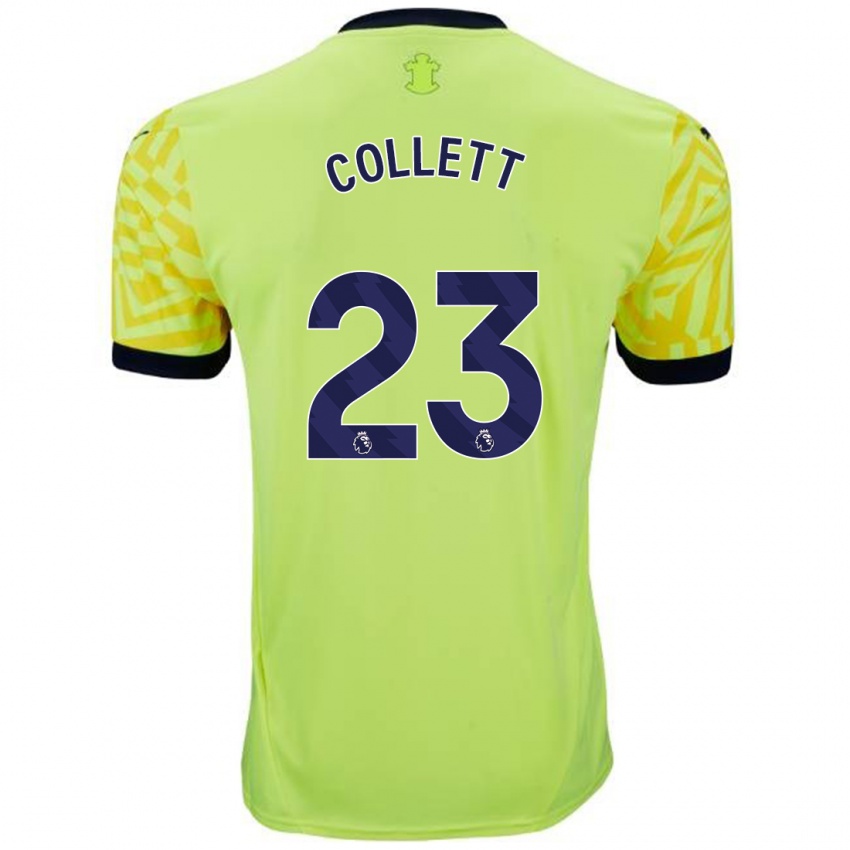 Niño Camiseta Megan Collett #23 Amarillo 2ª Equipación 2024/25 La Camisa Argentina