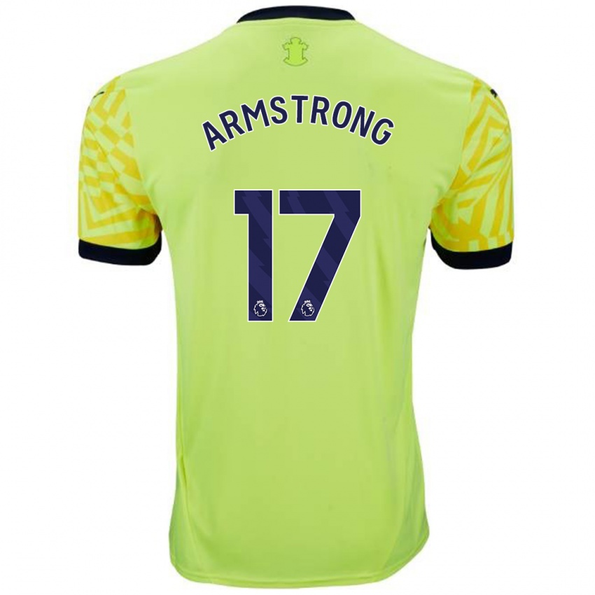 Niño Camiseta Stuart Armstrong #17 Amarillo 2ª Equipación 2024/25 La Camisa Argentina