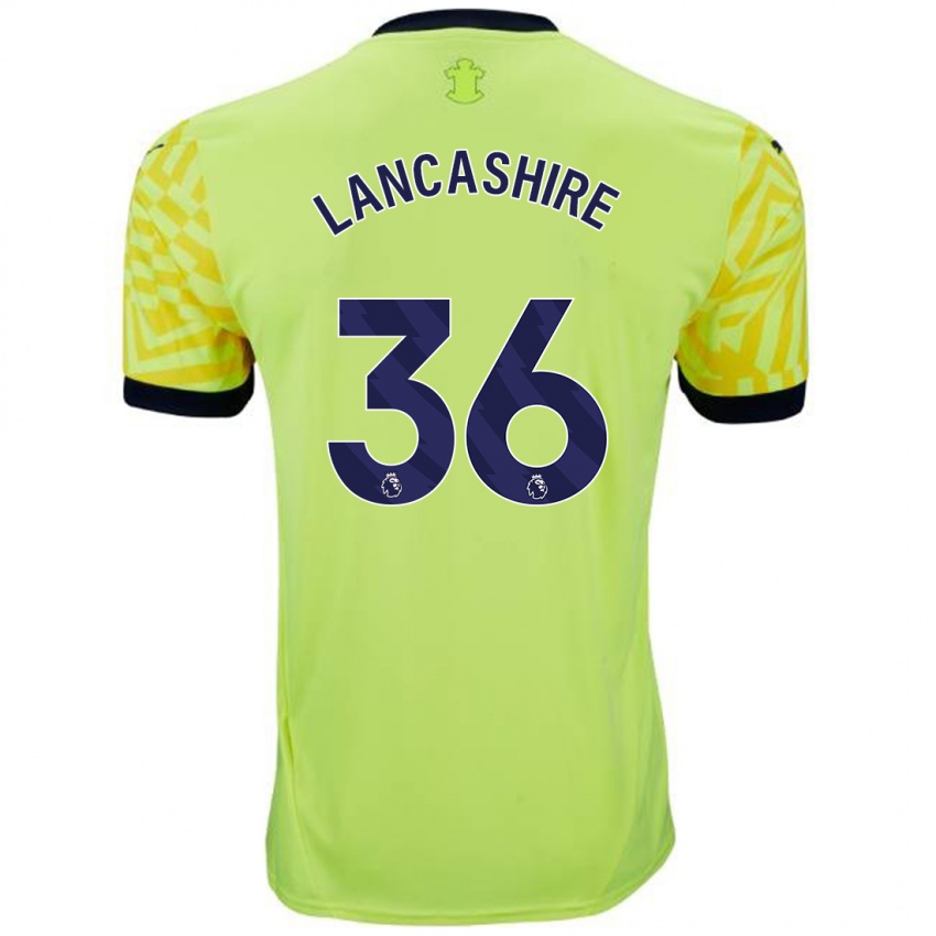 Niño Camiseta Olly Lancashire #36 Amarillo 2ª Equipación 2024/25 La Camisa Argentina