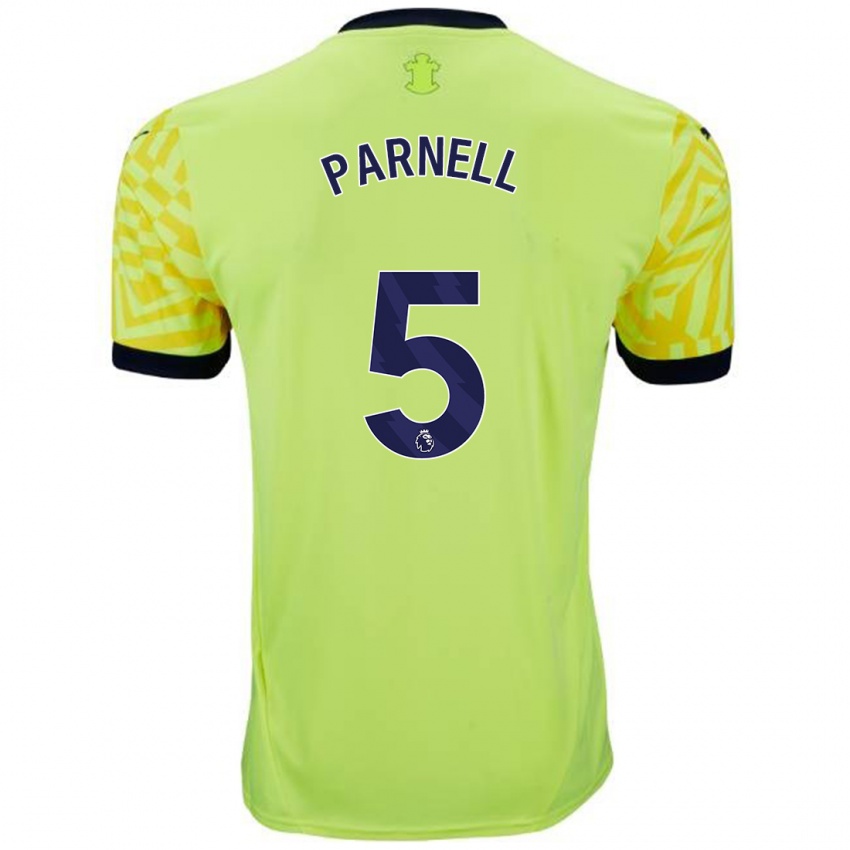 Niño Camiseta Rosanna Parnell #5 Amarillo 2ª Equipación 2024/25 La Camisa Argentina