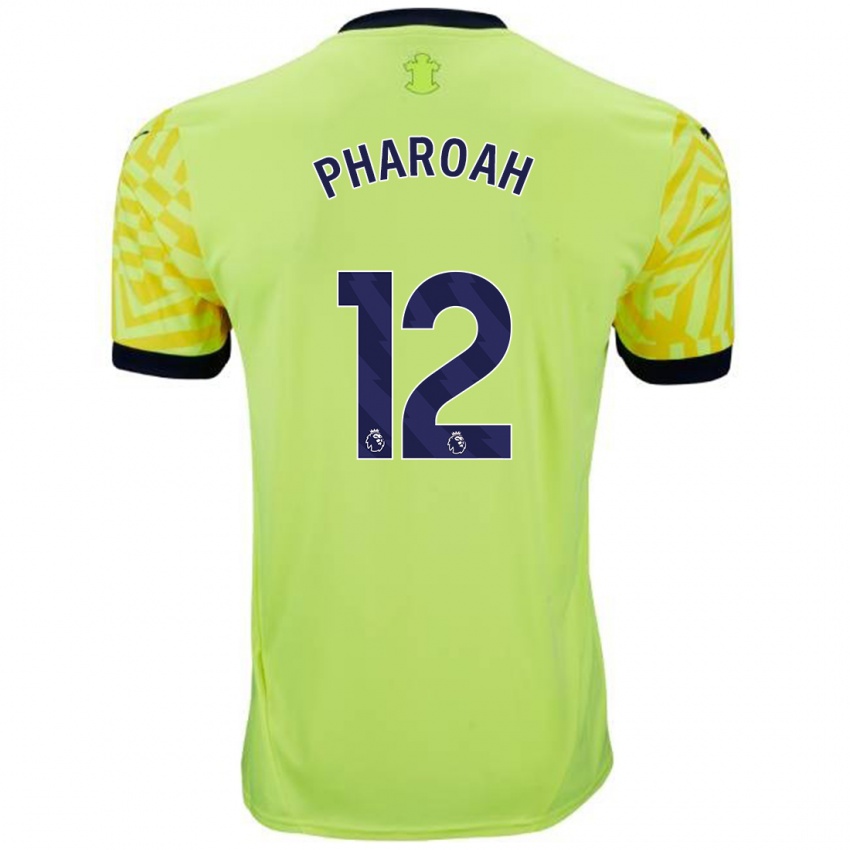 Niño Camiseta Sophia Pharoah #12 Amarillo 2ª Equipación 2024/25 La Camisa Argentina