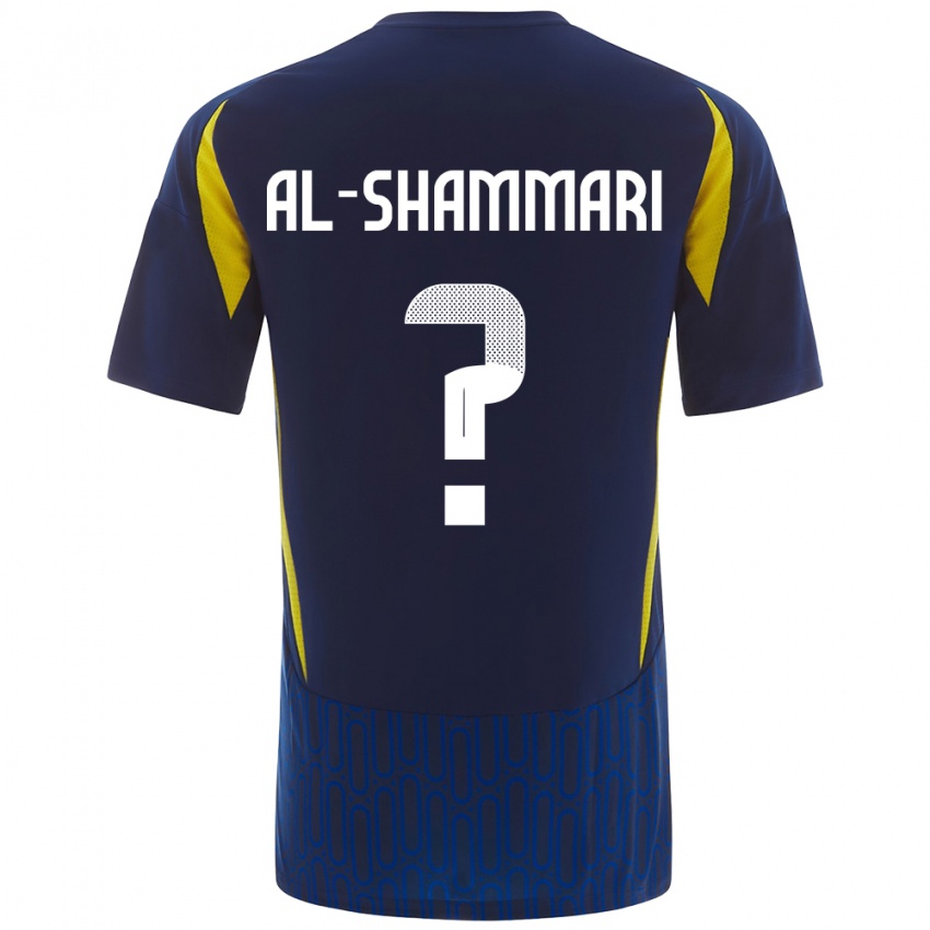 Niño Camiseta Mansour Al-Shammari #0 Azul Amarillo 2ª Equipación 2024/25 La Camisa Argentina