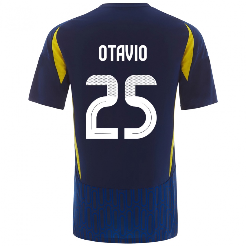 Niño Camiseta Otavio #25 Azul Amarillo 2ª Equipación 2024/25 La Camisa Argentina