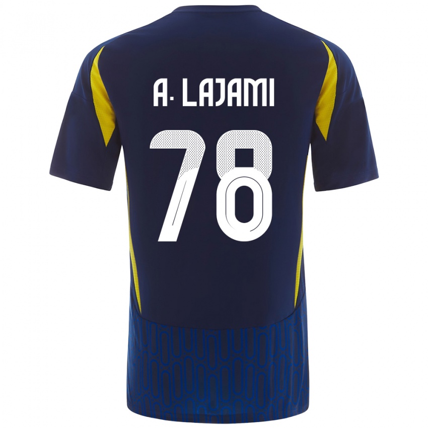 Niño Camiseta Ali Lajami #78 Azul Amarillo 2ª Equipación 2024/25 La Camisa Argentina