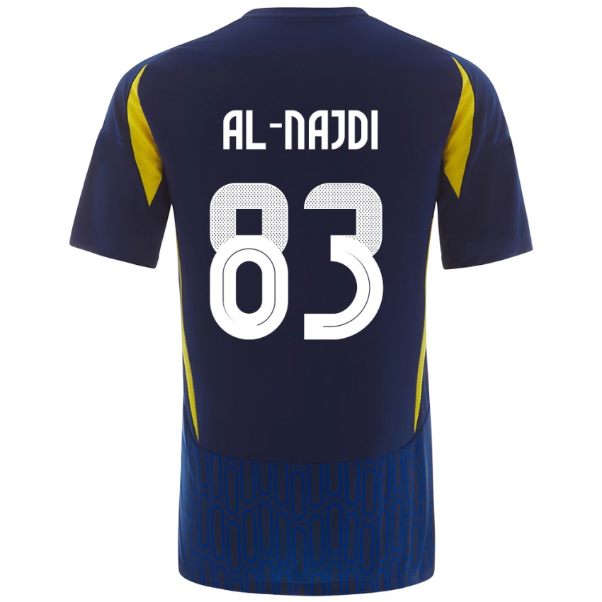 Niño Camiseta Salem Al-Najdi #83 Azul Amarillo 2ª Equipación 2024/25 La Camisa Argentina