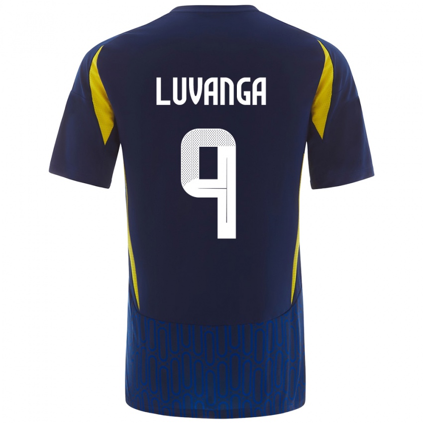 Niño Camiseta Clara Luvanga #9 Azul Amarillo 2ª Equipación 2024/25 La Camisa Argentina