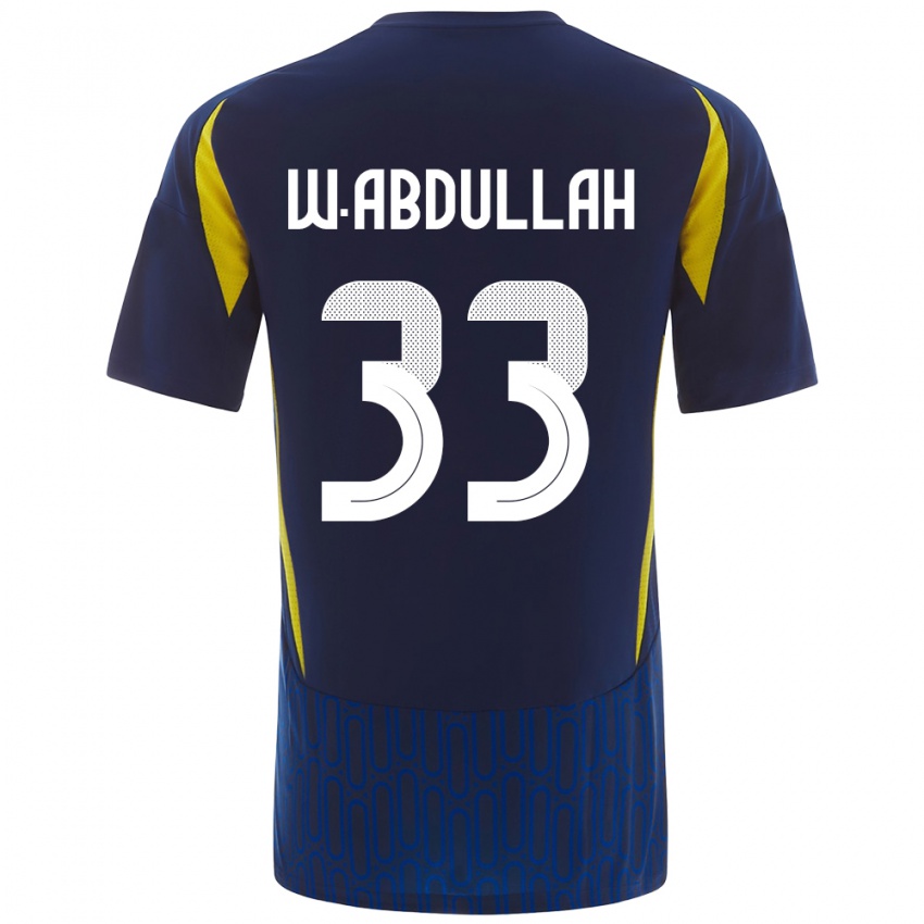 Niño Camiseta Waleed Abdullah #33 Azul Amarillo 2ª Equipación 2024/25 La Camisa Argentina