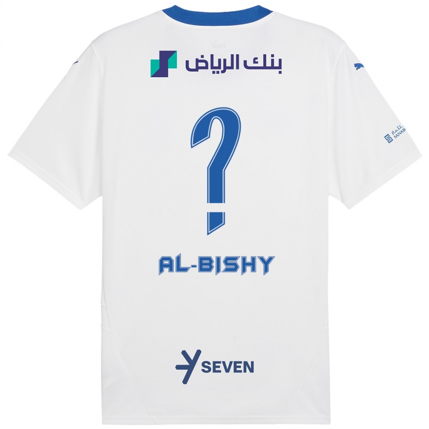 Niño Camiseta Bder Abdulaziz Al-Bishy #0 Blanco Azul 2ª Equipación 2024/25 La Camisa Argentina