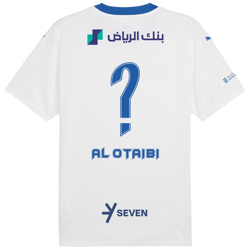 Niño Camiseta Majd Al-Otaibi #0 Blanco Azul 2ª Equipación 2024/25 La Camisa Argentina