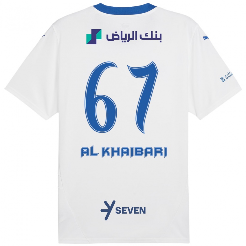 Niño Camiseta Mohammed Al-Khaibari #67 Blanco Azul 2ª Equipación 2024/25 La Camisa Argentina