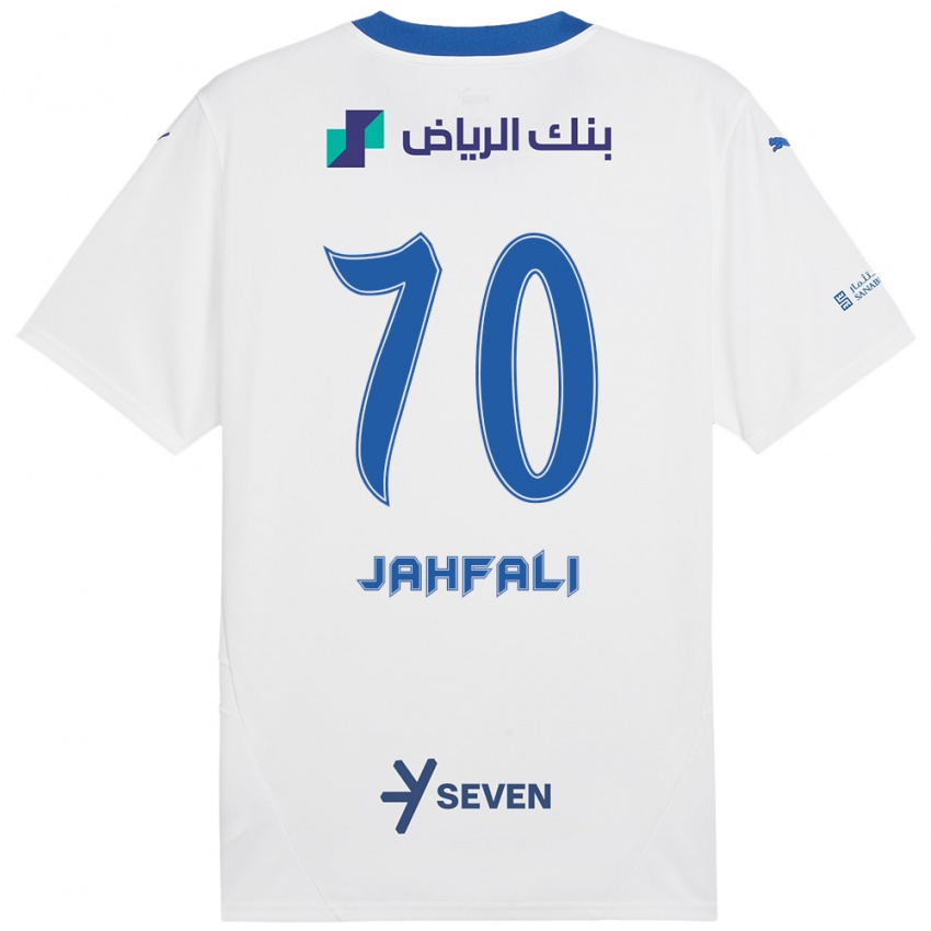 Niño Camiseta Mohammed Jahfali #70 Blanco Azul 2ª Equipación 2024/25 La Camisa Argentina