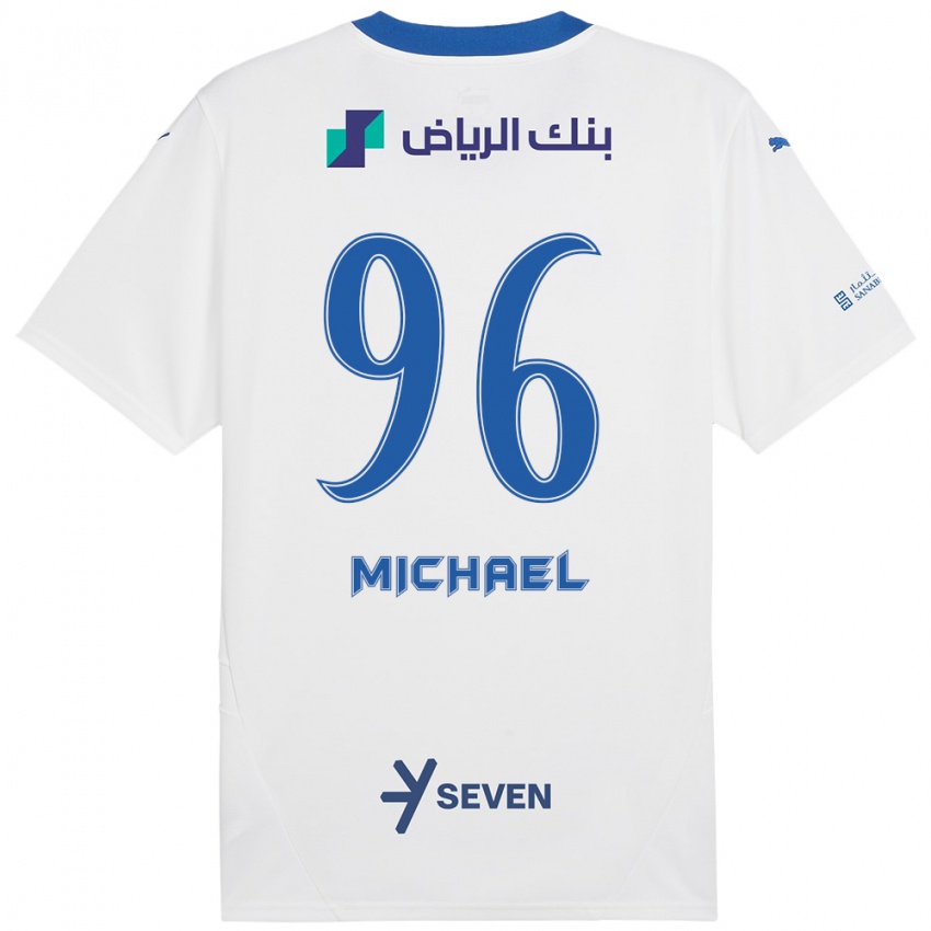 Niño Camiseta Michael #96 Blanco Azul 2ª Equipación 2024/25 La Camisa Argentina