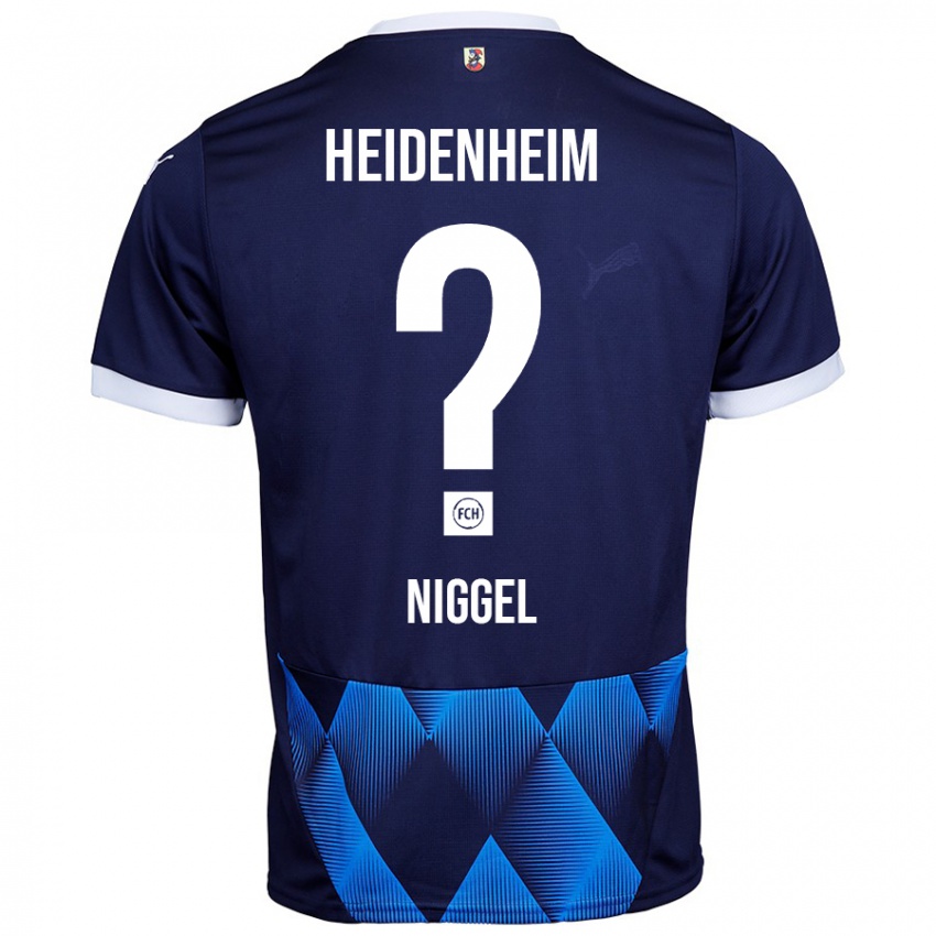 Niño Camiseta Henrik Niggel #0 Azul Marino Oscuro 2ª Equipación 2024/25 La Camisa Argentina