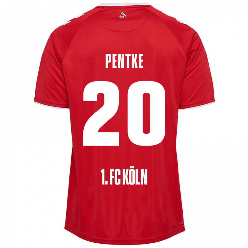 Niño Camiseta Philipp Pentke #20 Rojo Blanco 2ª Equipación 2024/25 La Camisa Argentina