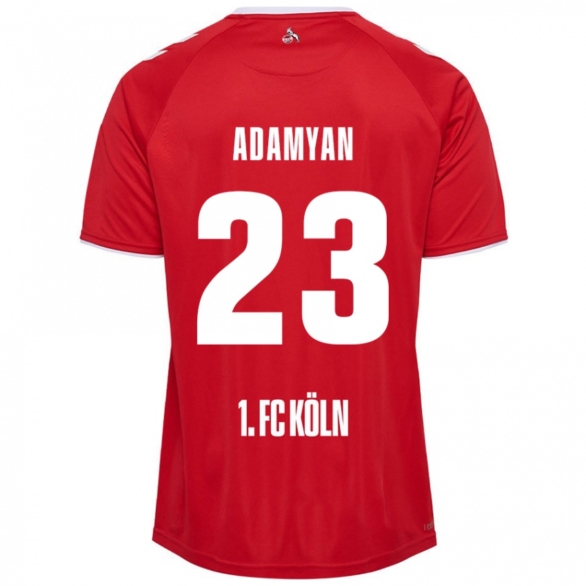 Niño Camiseta Sargis Adamyan #23 Rojo Blanco 2ª Equipación 2024/25 La Camisa Argentina