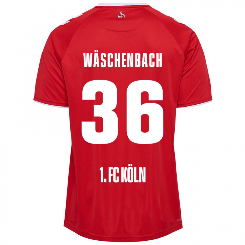 Niño Camiseta Meiko Wäschenbach #36 Rojo Blanco 2ª Equipación 2024/25 La Camisa Argentina