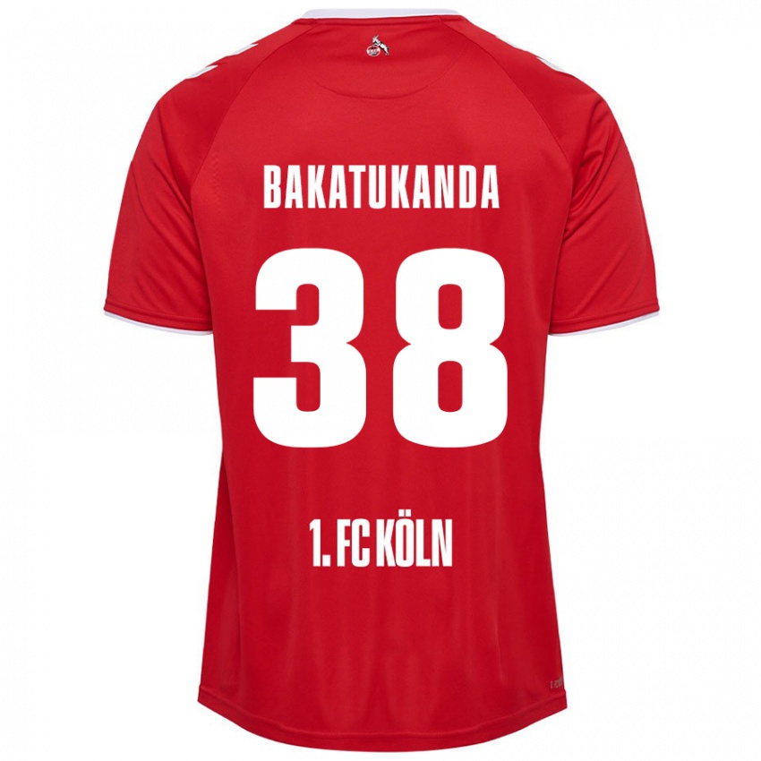 Niño Camiseta Elias Bakatukanda #38 Rojo Blanco 2ª Equipación 2024/25 La Camisa Argentina