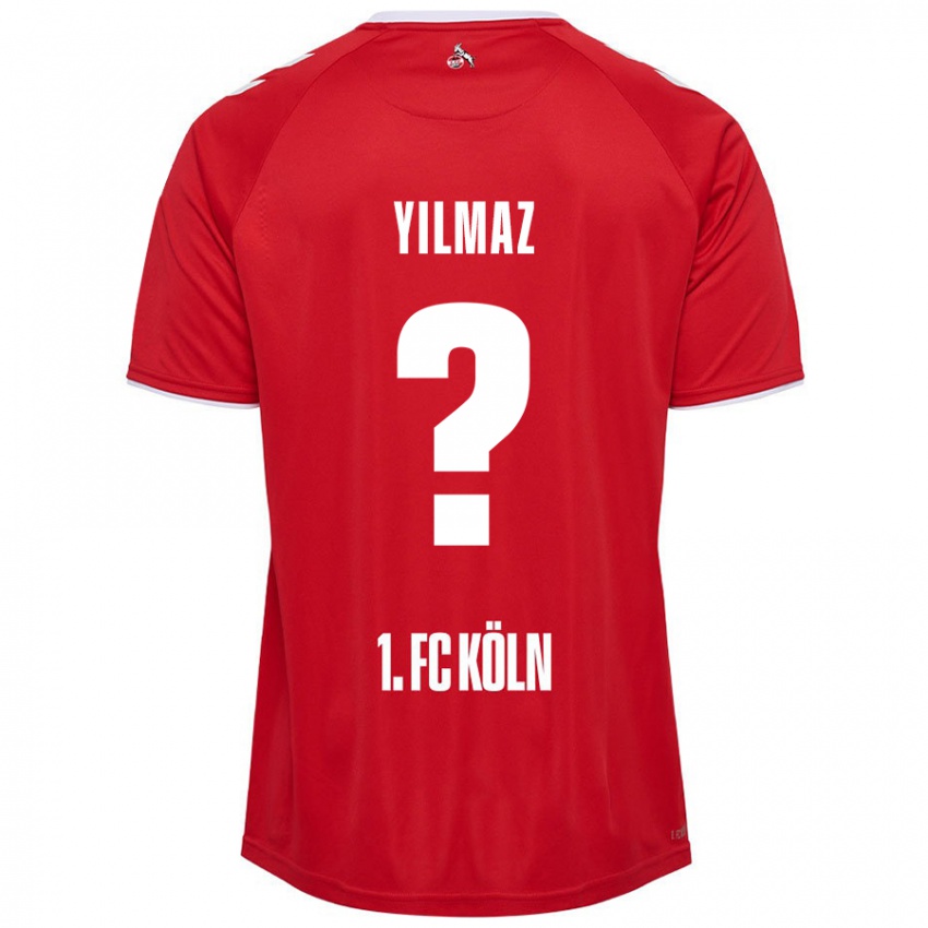 Niño Camiseta Abdul-Malik Yilmaz #0 Rojo Blanco 2ª Equipación 2024/25 La Camisa Argentina