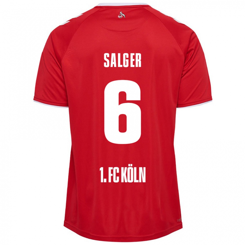 Niño Camiseta Stephan Salger #6 Rojo Blanco 2ª Equipación 2024/25 La Camisa Argentina