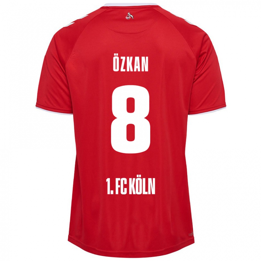 Niño Camiseta Mikail Özkan #8 Rojo Blanco 2ª Equipación 2024/25 La Camisa Argentina