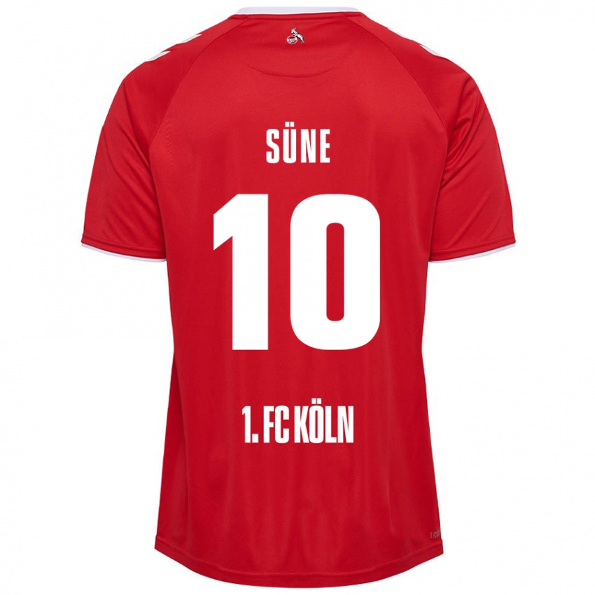 Niño Camiseta Arda Süne #10 Rojo Blanco 2ª Equipación 2024/25 La Camisa Argentina