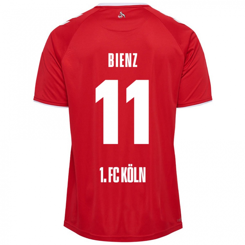 Niño Camiseta Alena Bienz #11 Rojo Blanco 2ª Equipación 2024/25 La Camisa Argentina