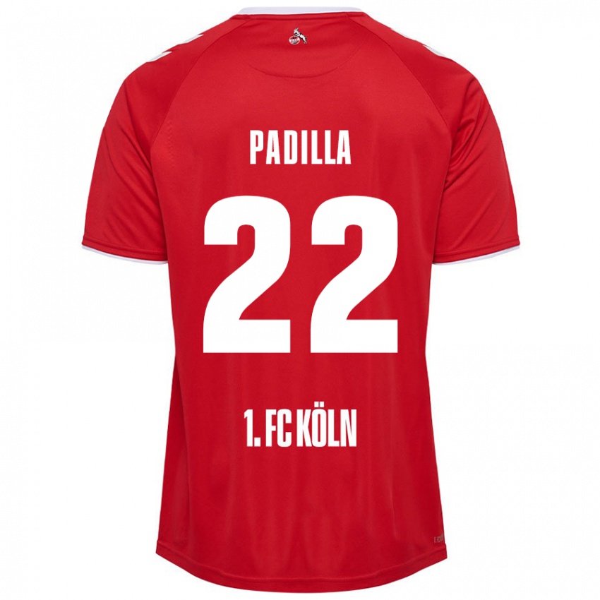 Niño Camiseta Natalia Padilla #22 Rojo Blanco 2ª Equipación 2024/25 La Camisa Argentina