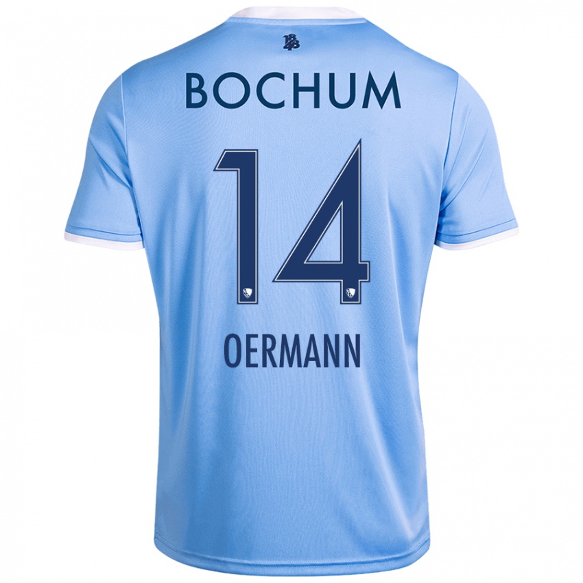 Niño Camiseta Tim Oermann #14 Azul Cielo 2ª Equipación 2024/25 La Camisa Argentina