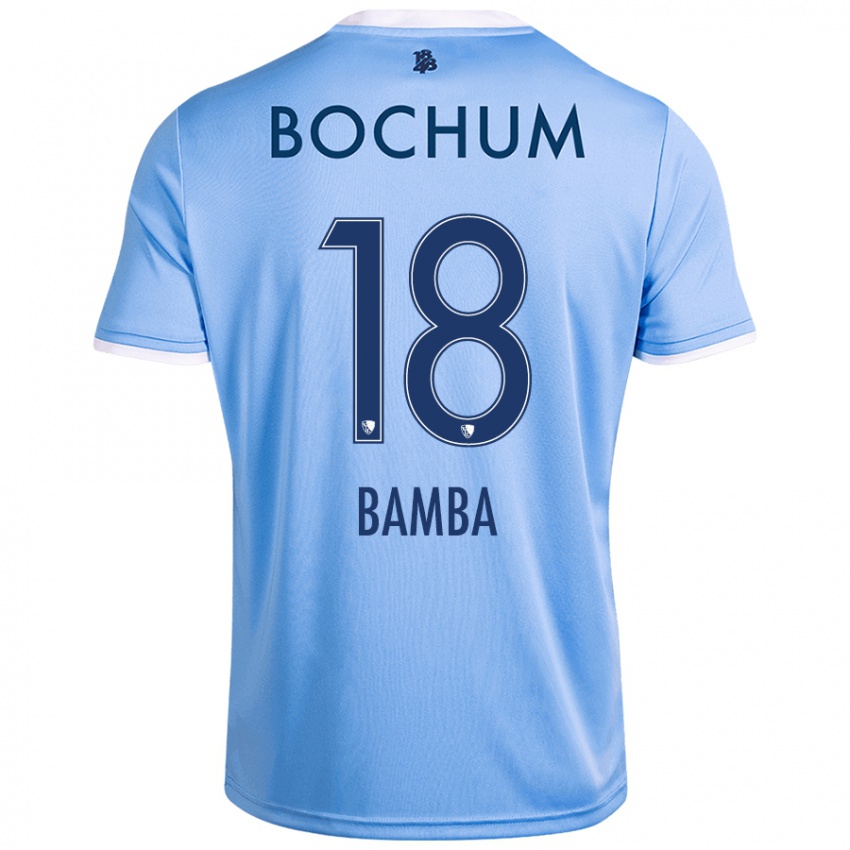 Niño Camiseta Samuel Bamba #18 Azul Cielo 2ª Equipación 2024/25 La Camisa Argentina