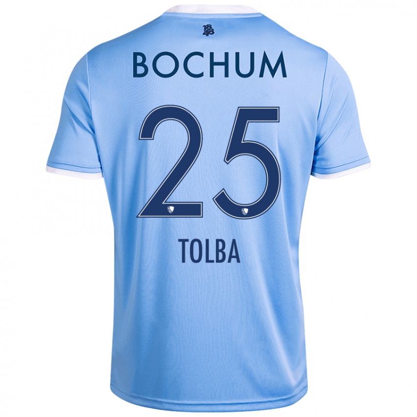 Niño Camiseta Mohammed Tolba #25 Azul Cielo 2ª Equipación 2024/25 La Camisa Argentina