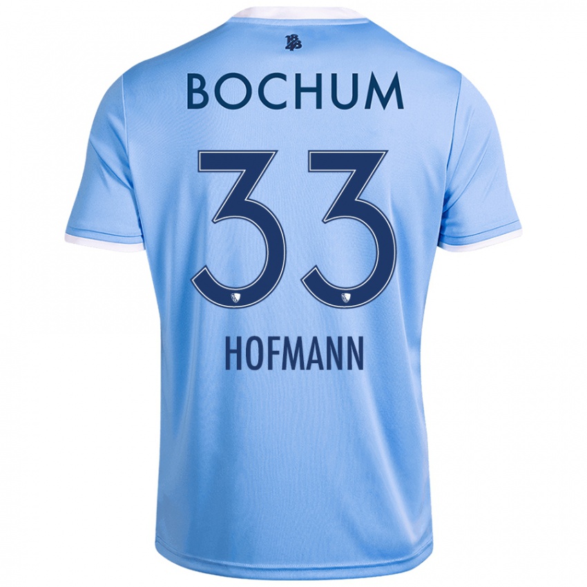 Niño Camiseta Philipp Hofmann #33 Azul Cielo 2ª Equipación 2024/25 La Camisa Argentina