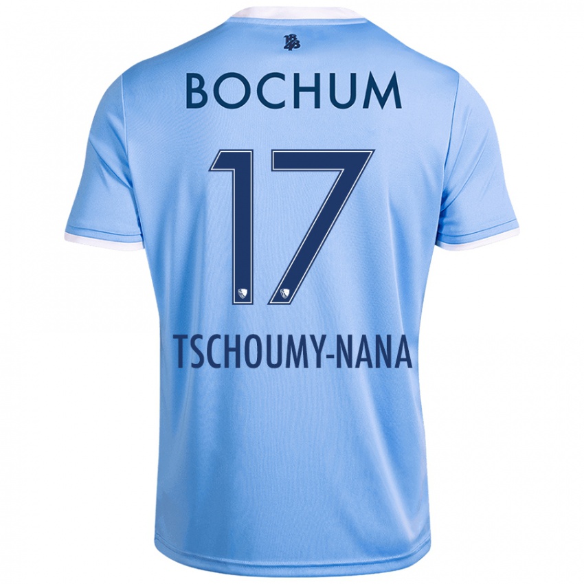 Niño Camiseta Daryl Tschoumy-Nana #17 Azul Cielo 2ª Equipación 2024/25 La Camisa Argentina