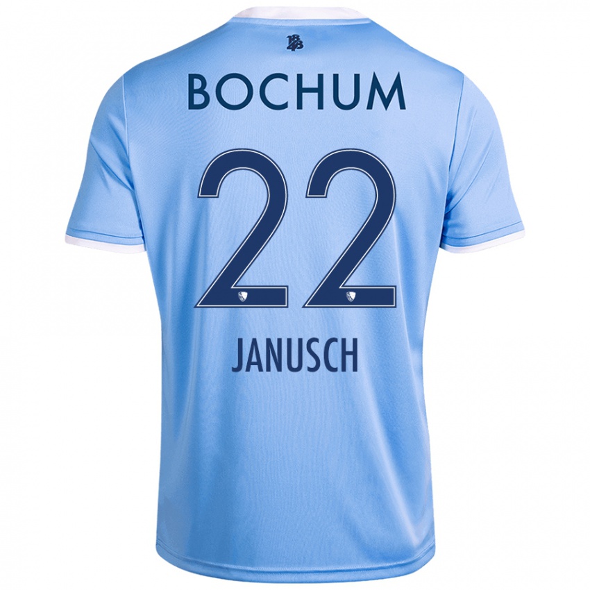 Niño Camiseta Thees Janusch #22 Azul Cielo 2ª Equipación 2024/25 La Camisa Argentina