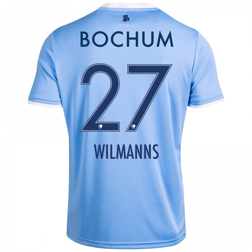 Niño Camiseta Anjo Wilmanns #27 Azul Cielo 2ª Equipación 2024/25 La Camisa Argentina